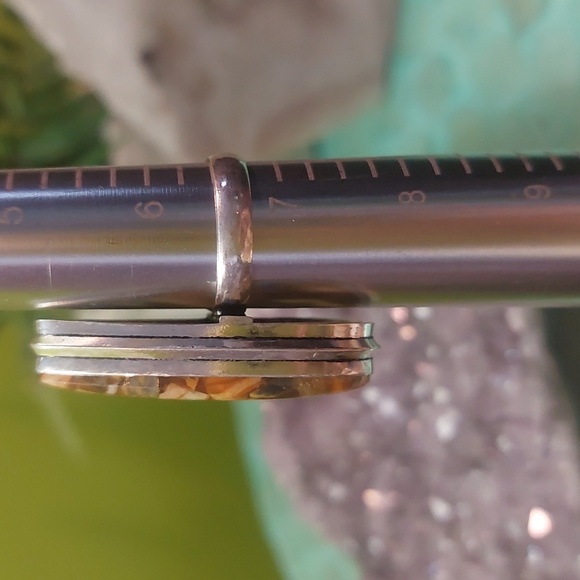 Brecciated Bumble Bee Jasper Teardrop Ring - Picture 7 of 8